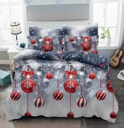 O9CCsyAwRugmVCb4kSs Lenjerie de Crăciun Pat Single - Bumbac Finet 3 Piese