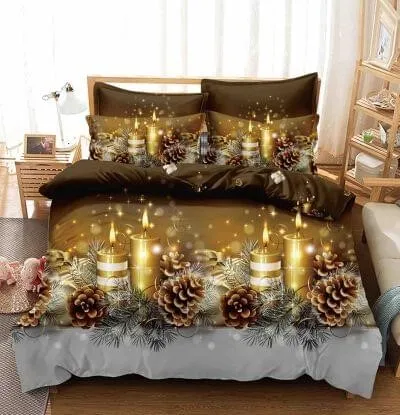 O9CCsyk9_xWGSmNkIkL Lenjerie de Crăciun Pat Single - Bumbac Finet 3 Piese