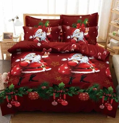 O9CCszuxiAXVmgcfYBM Lenjerie de Crăciun Pat Single - Bumbac Finet 3 Piese