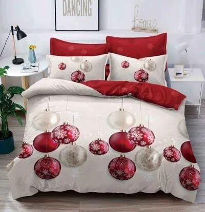 O9CCt4f1OfEI1U5JBPw Lenjerie de Crăciun Pat Single - Bumbac Finet 3 Piese