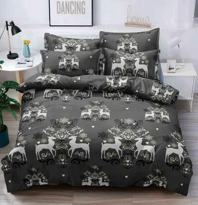 O9CCt6ESNbi9H2fEbEL Lenjerie de Crăciun Pat Single - Bumbac Finet 3 Piese