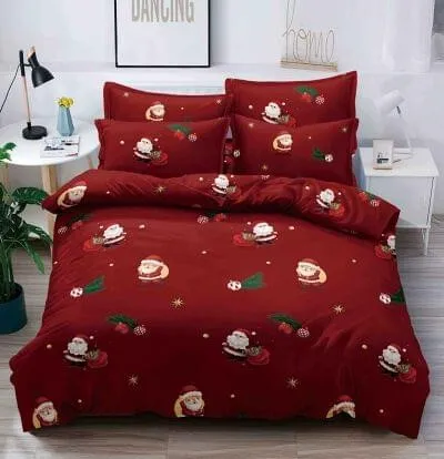 O9CCt7fWVss8AT85lny Lenjerie de Crăciun Pat Single - Bumbac Finet 3 Piese