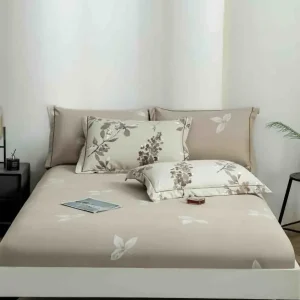 Lenjerie Pat Dublu cu Elastic Bumbac Finet 4 Piese Cutie Cadou - imagine 1