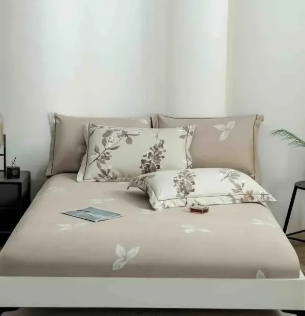 Lenjerie Pat Dublu cu Elastic Bumbac Finet 4 Piese Cutie Cadou - imagine 1