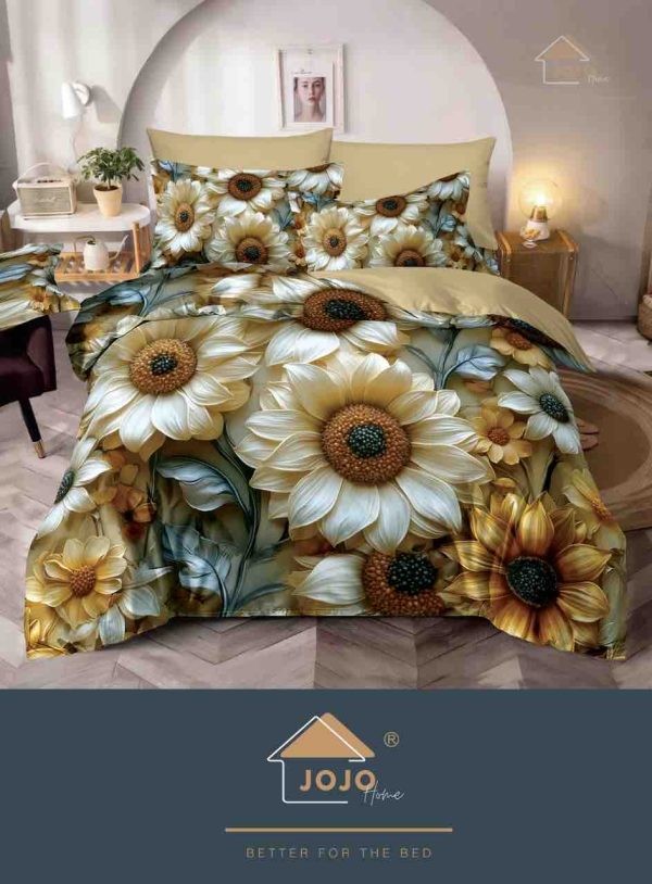 Lenjerie de Crăciun Pat Dublu cu Elastic - Imprimeu 5D 6 Piese