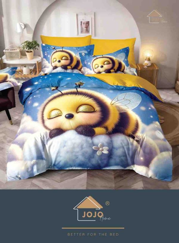 ObcrPc1jaXWL0iG3Q0K Lenjerie de Crăciun Pat Dublu cu Elastic - Imprimeu 5D 6 Piese