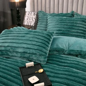 Lenjerie Pat Dublu Cocolino Pufoasa 4 Piese Mint - imagine 1