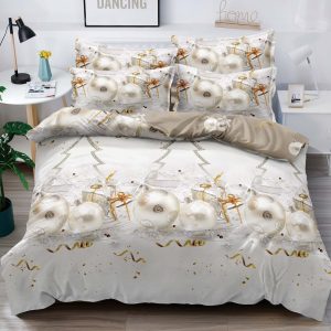 Lenjerie de Crăciun Pat Single - Bumbac Finet 3 Piese