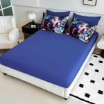 Lenjerie de Crăciun Pat Dublu cu Elastic - Imprimeu 5D 6 Piese - imagine 1