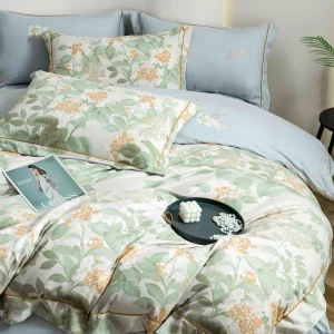 Lenjerie Pat Dublu cu Elastic Bumbac Finet 4 Piese Cutie Cadou - imagine 1