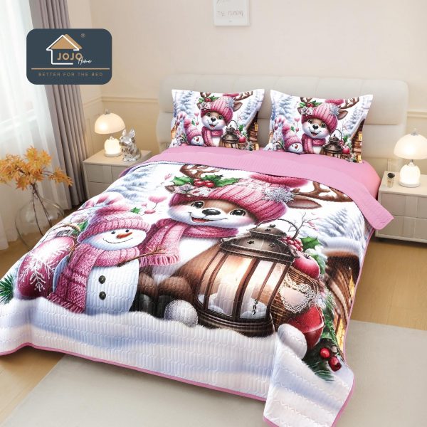 ea38748f-878d-4255-99bd-8a9cd59713de Set Cuvertura Pat Craciun 220×240 cm + 2 Fete Perna 50×70 cm 5D