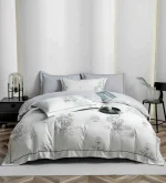 Lenjerie Pat Dublu cu Elastic Bumbac Finet 4 Piese Cutie Cadou