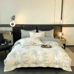 Lenjerie Pat Dublu cu Elastic Bumbac Finet 4 Piese Cutie Cadou