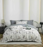 Lenjerie Pat Dublu cu Elastic Bumbac Finet 4 Piese Cutie Cadou