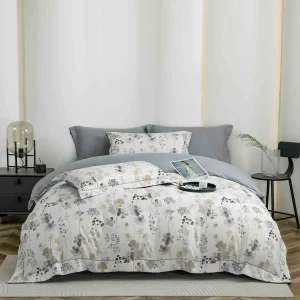 Lenjerie Pat Dublu cu Elastic Bumbac Finet 4 Piese Cutie Cadou