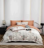 Lenjerie Pat Dublu cu Elastic Bumbac Finet 4 Piese Cutie Cadou