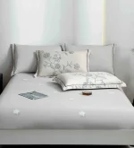 Lenjerie Pat Dublu cu Elastic Bumbac Finet 4 Piese Cutie Cadou - imagine 1