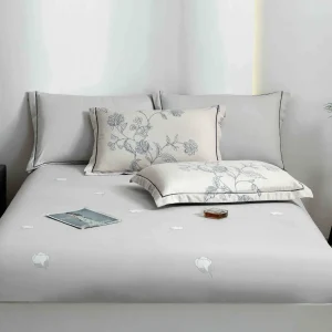 Lenjerie Pat Dublu cu Elastic Bumbac Finet 4 Piese Cutie Cadou - imagine 1