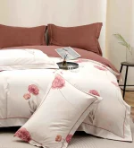 Lenjerie Pat Dublu cu Elastic Bumbac Finet 4 Piese Cutie Cadou - imagine 1