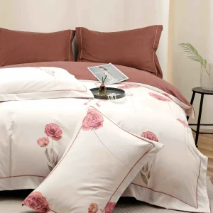 Lenjerie Pat Dublu cu Elastic Bumbac Finet 4 Piese Cutie Cadou - imagine 1