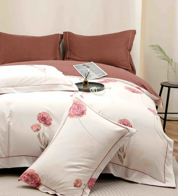 Lenjerie Pat Dublu cu Elastic Bumbac Finet 4 Piese Cutie Cadou - imagine 1