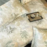 Lenjerie Pat Dublu cu Elastic Bumbac Finet 4 Piese Cutie Cadou - imagine 1