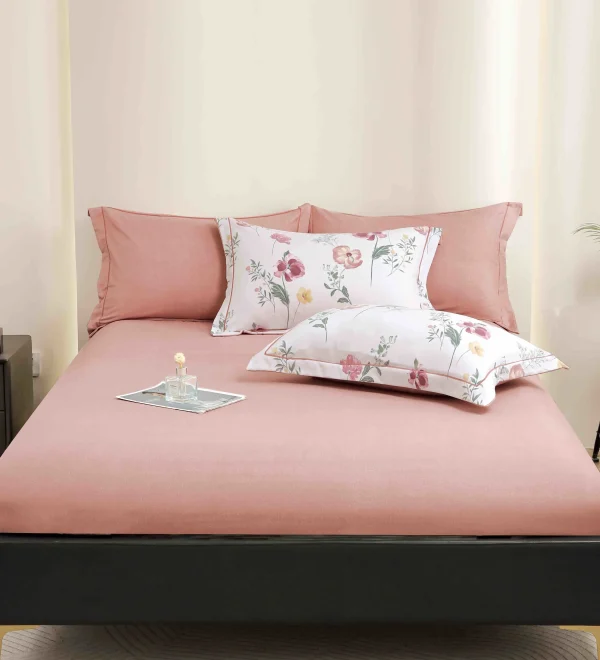 Lenjerie Pat Dublu cu Elastic Bumbac Finet 4 Piese Cutie Cadou - imagine 1