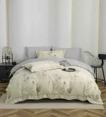 Lenjerie Pat Dublu cu Elastic Bumbac Finet 4 Piese Cutie Cadou