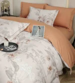 Lenjerie Pat Dublu cu Elastic Bumbac Finet 4 Piese Cutie Cadou - imagine 1