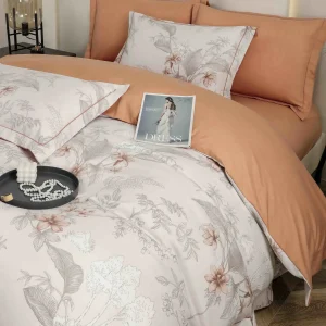 Lenjerie Pat Dublu cu Elastic Bumbac Finet 4 Piese Cutie Cadou - imagine 1