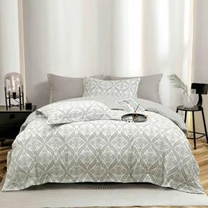 Lenjerie Pat Dublu cu Elastic Bumbac Finet 4 Piese Cutie Cadou