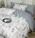 Lenjerie Pat Dublu cu Elastic Bumbac Finet 4 Piese Cutie Cadou - imagine 1