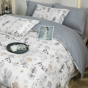 Lenjerie Pat Dublu cu Elastic Bumbac Finet 4 Piese Cutie Cadou - imagine 1