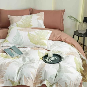 Lenjerie Pat Dublu cu Elastic Bumbac Finet 4 Piese Cutie Cadou - imagine 1