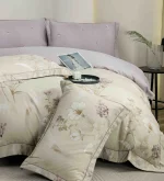 Lenjerie Pat Dublu cu Elastic Bumbac Finet 4 Piese Cutie Cadou - imagine 1