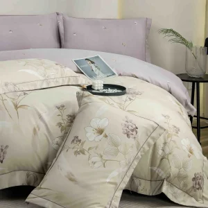 Lenjerie Pat Dublu cu Elastic Bumbac Finet 4 Piese Cutie Cadou - imagine 1