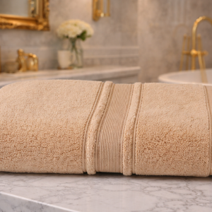 Prosop baie bumbac 50x90cm 600g/mp capuccino