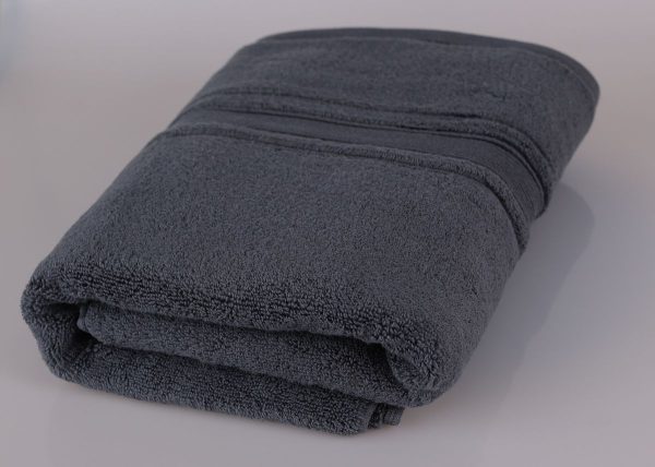 Prosop baie bumbac 50x90cm 600g/mp gri - imagine 1