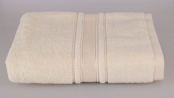 Prosop baie bumbac 50x90cm 600g/mp ivoir - imagine 2