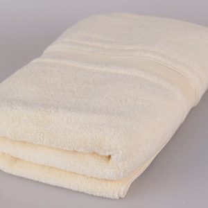 Prosop baie bumbac 50x90cm 600g/mp ivoir - imagine 1