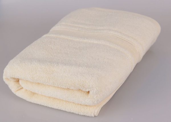 Prosop baie bumbac 50x90cm 600g/mp ivoir - imagine 1