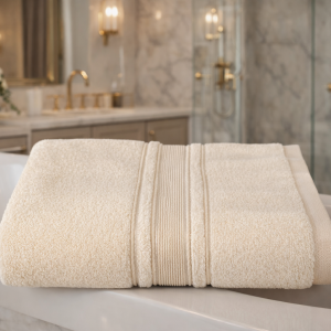 Prosop baie bumbac 50x90cm 600g/mp ivoir