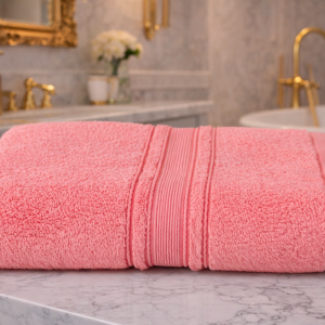 Prosop baie bumbac 50x90cm 600g/mp piersica