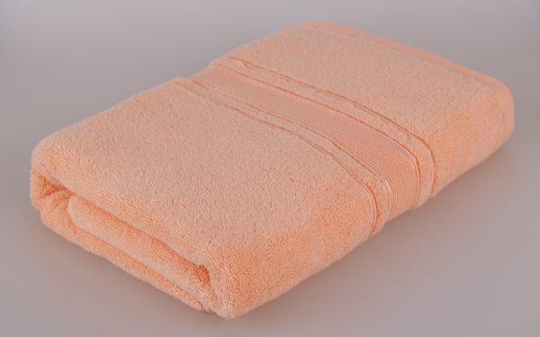 Prosop baie bumbac 50x90cm 600g somon - imagine 1