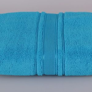 Prosop baie bumbac 50x90cm 600g/mp turcoaz - imagine 1