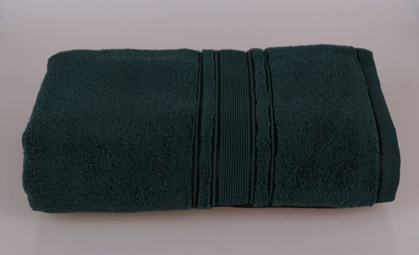 Prosop baie bumbac 50x90cm 600g/mp verde smarald - imagine 2