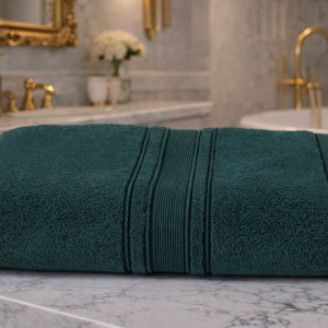 Prosop baie bumbac 50x90cm 600g/mp verde smarald