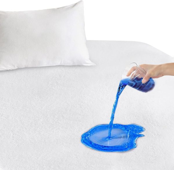 Protectie Saltea Impermeabila Cocolino 160x200cm Alba - imagine 2