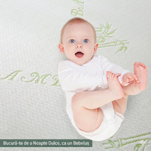 Husa impermeabila saltea 160x200 cm Bambus - imagine 1